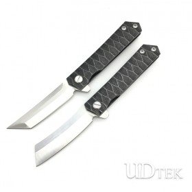 Japanese Tanto D2 blade razor no logo folding knife with ball bearings UD19035